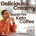 thumbnail image 5 of Rapid Fire Caramel Macchiato Instant Coffee with MCT Oil & Grass-Fed Butter – Energy, Focus & Metabolism Support – Low Sugar Functional Coffee Mix – Keto & Low-Carb Friendly – 15 Servings, 5 of 8