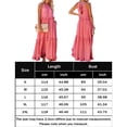 thumbnail image 2 of Vestido 2023 nueva ropa de verano para mujer, nuevo temperamento, borde de hongo, falda de pastel en capas, falda larga para fregar, falda de pastel, falda de vestir Ygjytge para Mujer Rosa T XL, 2 of 7