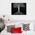 thumbnail image 3 of The Studio Loft Canvas Wall Art Decor - Tree of Life Art - Modern Wall Art for Bedroom, Living Room, Office Decor - Ready To Hang - Canvas Art - Vertical Art Print - Tree Wall Art - Large20×16in, 3 of 3