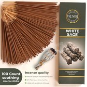 White Sage Incense Sticks - Pack of 100 Insence-Sticks for Cleansing Negative Energy - Made with Natural White Sage Smudge - Non Toxic Salvia Blanca Inciensos - Spiritual Insense Incents