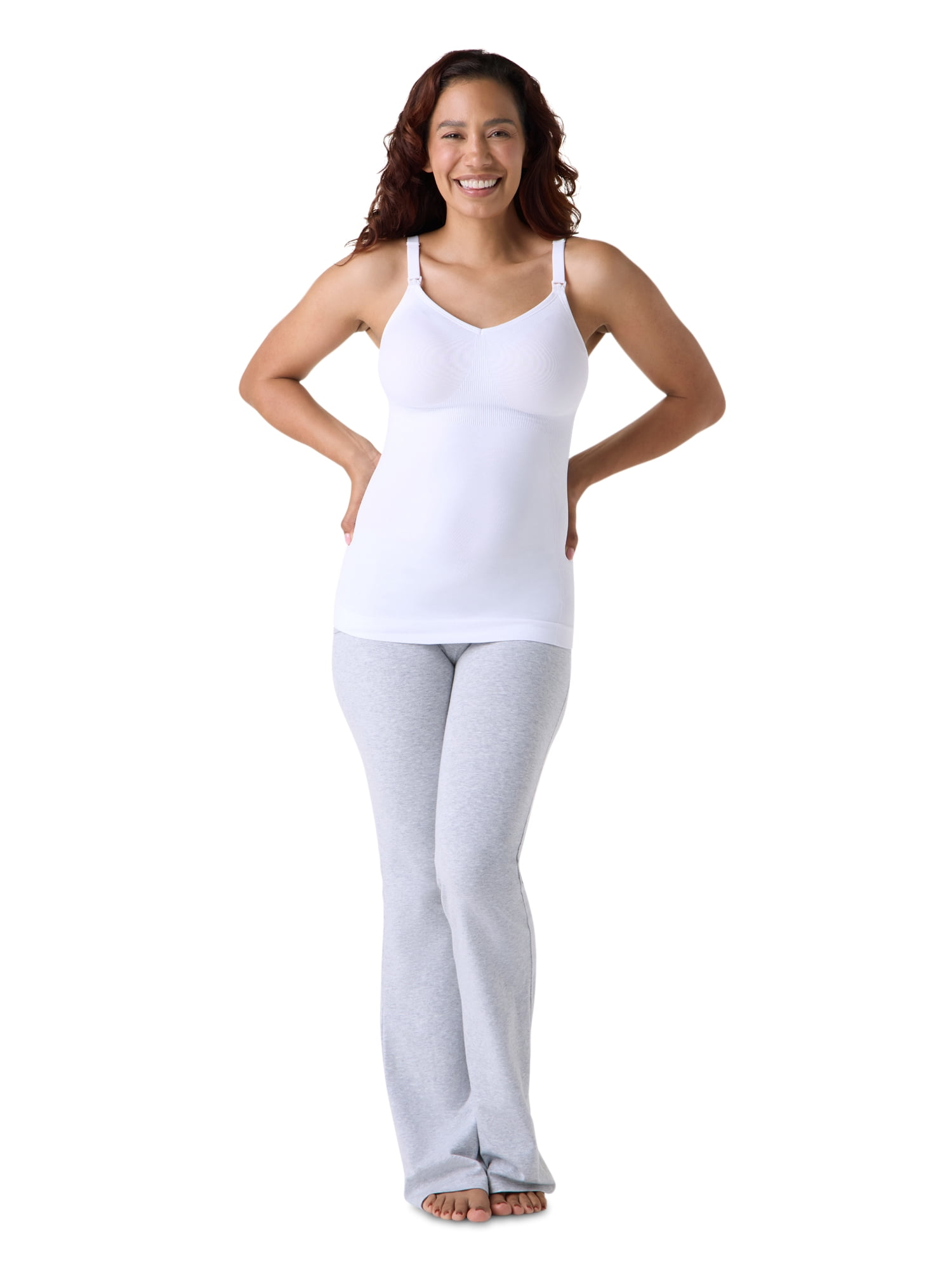 Ingrid & Isabel For Every Belly Women's Maternity Seamless Nursing Cami, Sizes S-XXXL