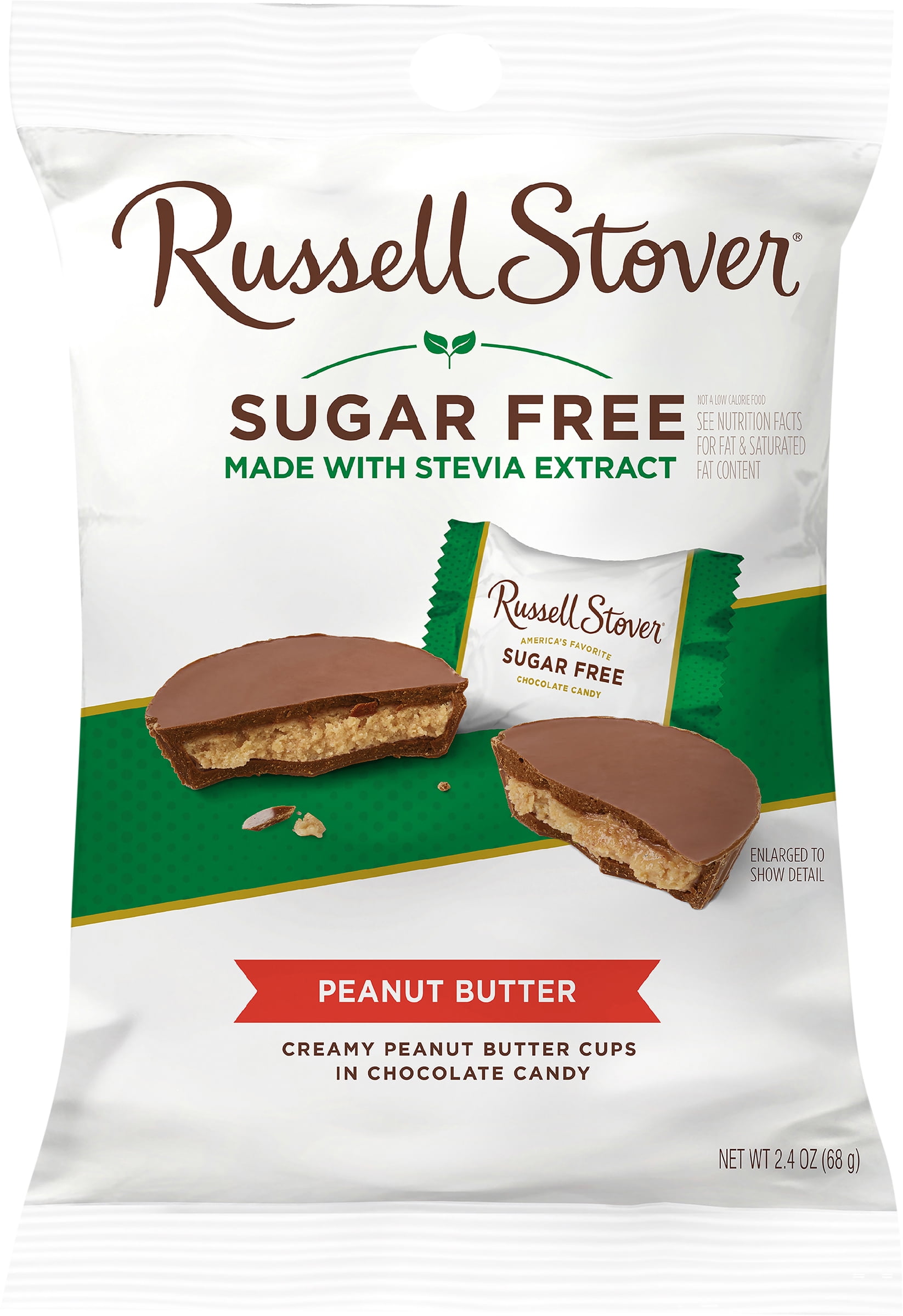 Russell Stover Sugar-Free Chocolate Covered Candy-Peanut Butter Cup