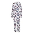 thumbnail image 2 of Women's Concepts Sport  Cream New York Giants Docket Hoodie Full-Zip Union Suit, 2 of 3