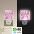 thumbnail image 5 of LED Sensor Night Light Auto On/Off Dusk to Dawn Lamp for Bedroom Hallway Pink Roses and Butterflies 2 Pack, 5 of 7