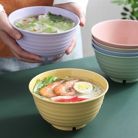 

Walbest Nordic Style Wheat Straw Bowls 37 OZ Unbreakable Cereal Bowl Dishwasher Safe Bowl for Eating BPA Free Eco Friendly Soup Bowl 1Pcs