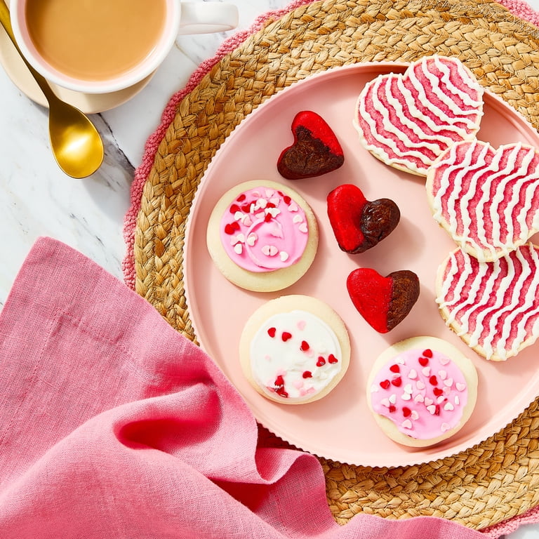 Freshness Guaranteed Chocolate and Vanilla Heart Shaped Brownie