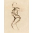 thumbnail image 3 of Wild Apple Portfolio 12x14 Black Modern Framed Museum Art Print Titled - Figure Study IV, 3 of 5