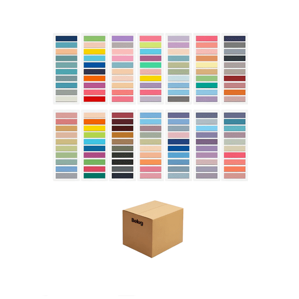 14set 2800p Notas Adhesivas Transparente Papeleria De Índice Color Notas De Colores Separadores de Libros Belug Multicolor