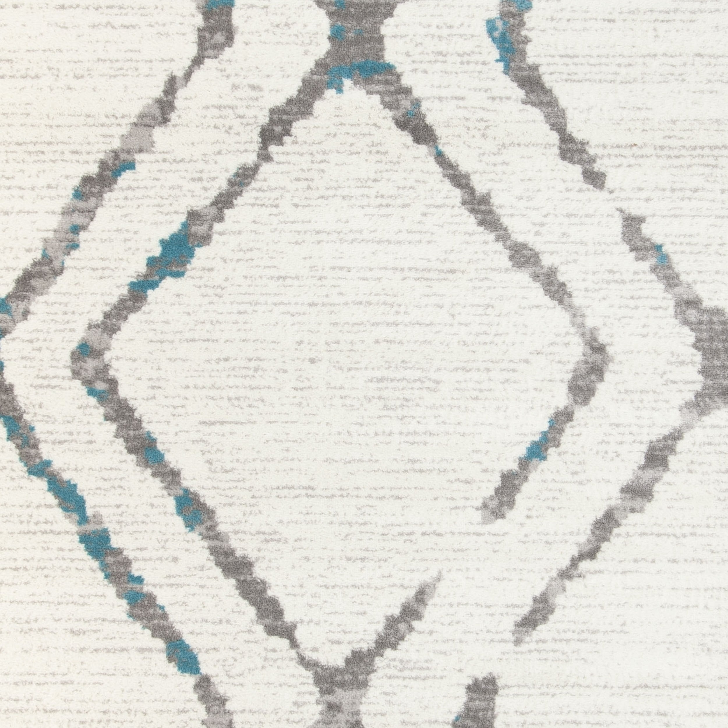 SAFAVIEH Skyler Leontyne Geometric Area Rug, Ivory/Blue, 9' x 12'