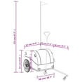 thumbnail image 4 of vidaXL Bike Trailer Black and Red 45 kg Iron, 4 of 5
