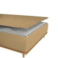 thumbnail image 3 of Zipper Fitted Sheet, (Twin Size 39x75) 6 Inch Deep Pocket, 100% Egyptian Cotton, 800 TC, Stripe Taupe., 3 of 7