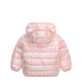thumbnail image 4 of absuyy Winter Coats for Girls Hooded Cute Long Sleeve Zip Up Multicolour Casual Warm Jacket Pink Size 4 Years, 4 of 8