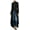 Black, variant on Women Long Dovetail Gothic Trench Coat Front Zipper Up Tailcoat Jacket