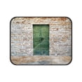 thumbnail image 3 of ABPHQTO Green Wooden Door On Brick Wall Pet Dog Cat Bed Pee Pads Mat Cushion Potty Dogs Blankets Crate Bed Kennel 36x48 inch, 3 of 4