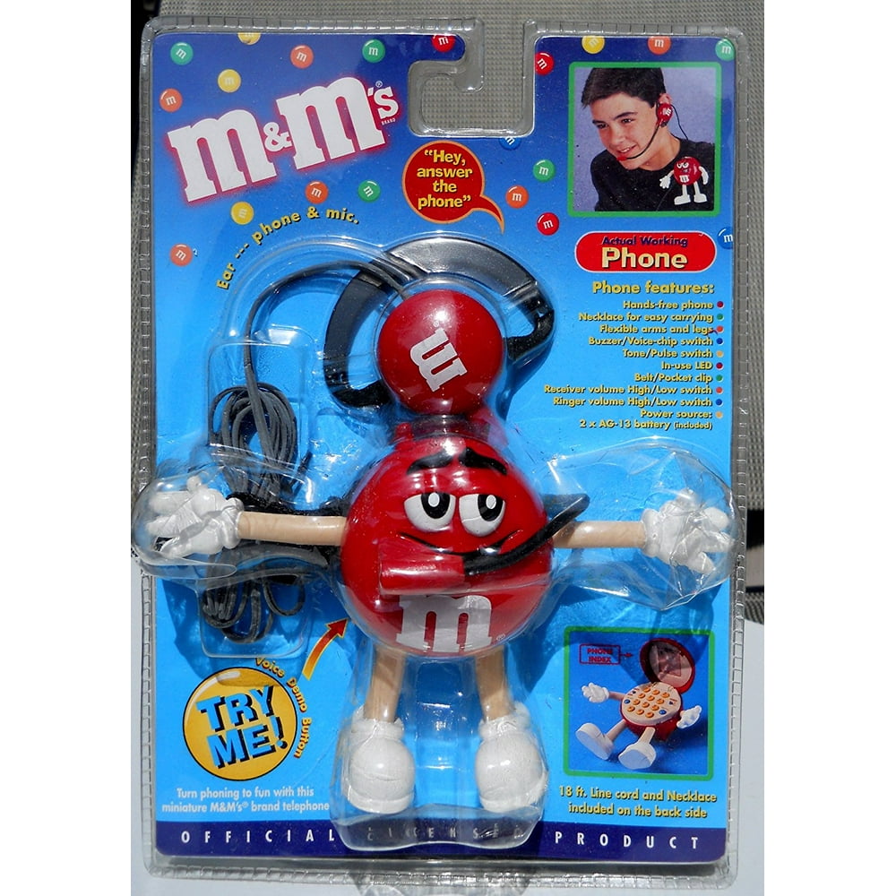 Miniature M&m's Handsfree Earphone and Mic. Telephone, Hands free