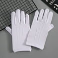 thumbnail image 2 of Sun Protection Driving Gloves Men Women Short Elastic Thin Glove Fashion Solid Color Cotton Summer Sunscreen Gloves Black White, 2 of 5