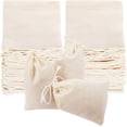 thumbnail image 5 of Bolsas reutilizables con cordones de 3 x 4 pulgadas - 50 bolsas pequeñas con cordón, bolsas de tela pequeñas, bolsas de regalo de tela pequeñas - Bolsas de especias para cocinar, 5 of 5