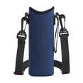 thumbnail image 3 of Funda aislante de neopreno para transportar botellas de agua y recipientes para bebidas. Azul oscuro, 3 of 5