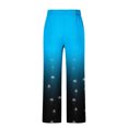 thumbnail image 4 of Royal Blue Mens Gradient Loose Fit Pants Pants Pajamas Loungewear for Mens Beach Lounge Victorian Hawaiian Flare Wide Leg Pants 2025 Clothes Fashion M, 4 of 5