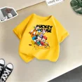 thumbnail image 4 of Camiseta de algodón de manga corta de verano de Mickey Minnie de Disney para niños, camisetas casuales de moda para niños y niñas, camisetas lindas de dibujos animados, ropa para niños, 4 of 4