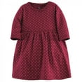 thumbnail image 2 of Hudson Baby Infant and Toddler Girl Cotton Long-Sleeve Dresses 2pk, Fall Floral, 18-24 Months, 2 of 3