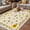 Yellow, variant on Sunflower Bees Outdoor Rug for Patio/Deck/Porch, Non-Slip Large Area Rug 6 x 9 Ft, Spring Summer Farmhouse Floral Beige Burlap Indoor Outdoor Rugs Washable Area Rugs, Camping Rug Carpet Runner