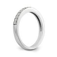 thumbnail image 6 of Solid 14K White Gold Diamond Wedding Band Ring Size 8.5 (.225 cttw.), 6 of 8