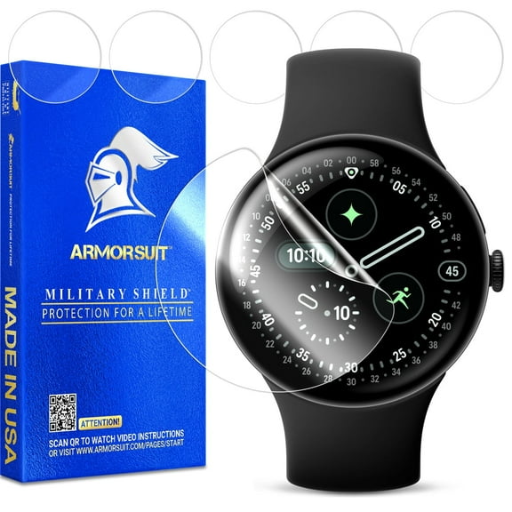 ArmorSuit 6 Pack for Google Pixel Watch 4 (41mm) Screen Protector MilitaryShield HD Clear Film - Made in USA