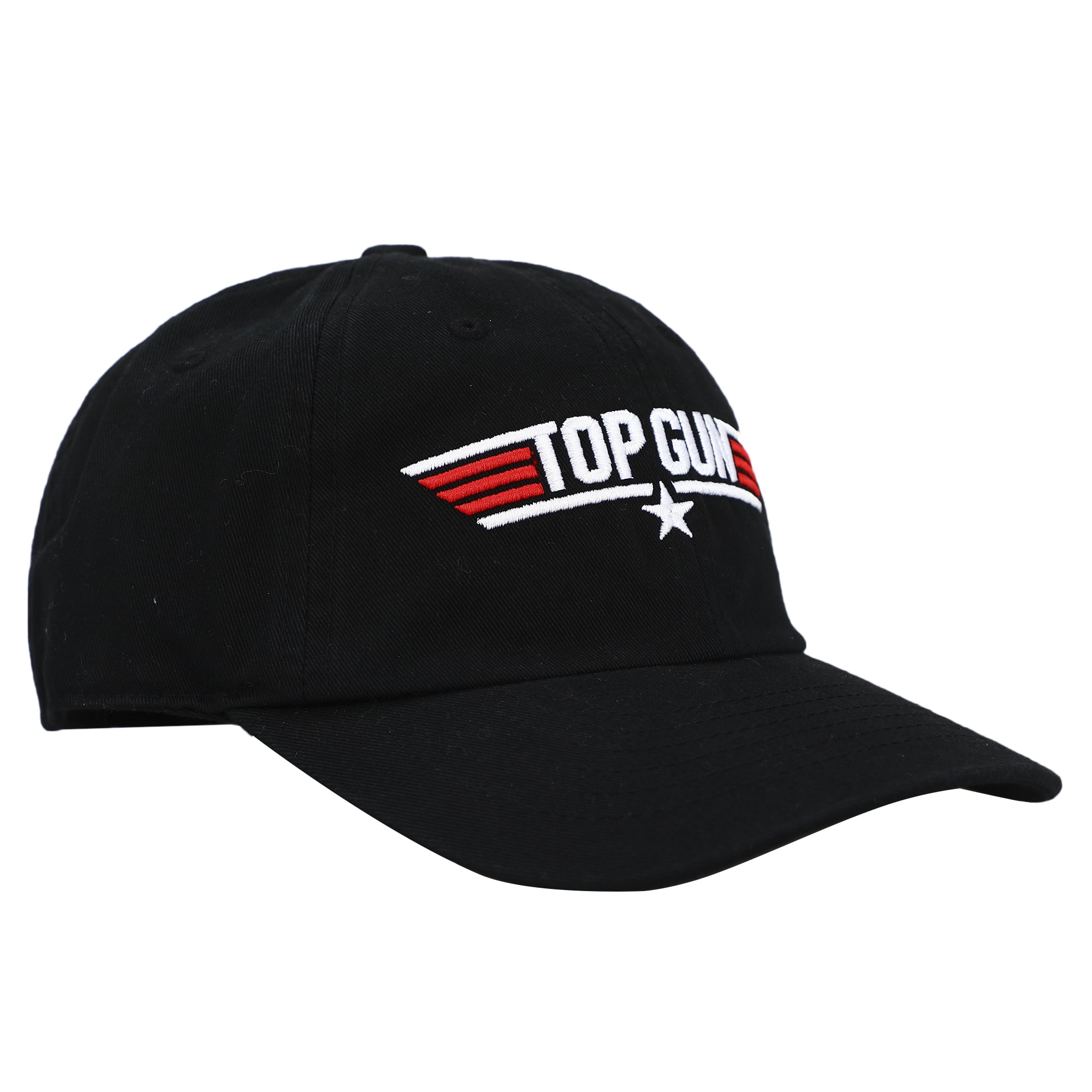 Snapback Hat Top Black Gun Logo