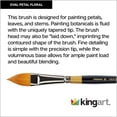 thumbnail image 4 of Kingart Original Gold, Oval and Round Floral Petal Series, Premium Golden Taklon Brushes, All Ages, 4 of 10