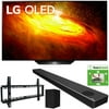 LG OLED55BXPUA 55-inch BX 4K Smart OLED TV with AI ThinQ (2020) Bundle with LG SN10YG 5.1.2 ch High Res Audio Sound Bar + TaskRabbit Installation Services + Vivitar Low Profile Flat TV Wall Mount