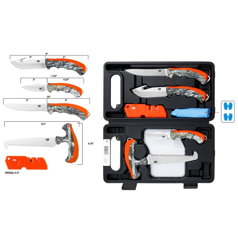 Mossy Oak Hunting Cleaning Kit - Stainless Steel Blades - Walmart.com