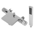 thumbnail image 4 of Bathtub Faucet Concealed Wall Mounted Electroplating Dual Function Male Female Thread G1/2 Waterfall Tub Faucet, 4 of 12