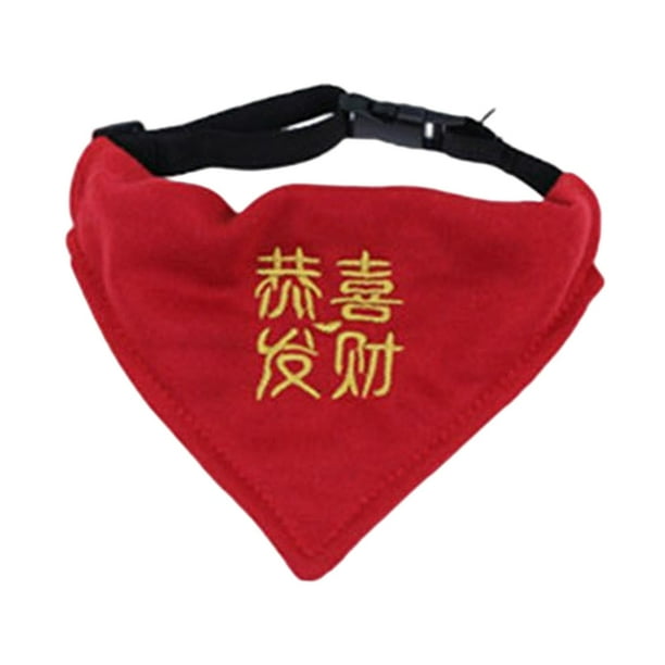 Pañuelo para perro, pañuelo para el cuello, disfraz para mascota, accesorio para el cuello, lavable, regalo de cumpleaños Buena suerte