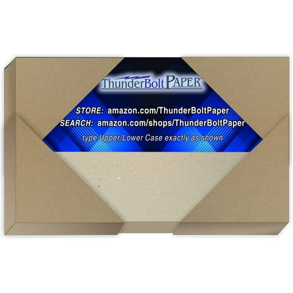 150 Sheets Chipboard 46pt (point) 3 X 5 Inches Medium Weight Photo|Card Size .046 Caliper Thickness Cardboard Craft|Packing Brown Kraft Paper Board