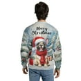 thumbnail image 5 of Merry Christmas French Bulldog Enjoys Woofmas Winter Xmas Holiday All Over Print 3D Sweatshirt Unisex Merch Dog Lover Gifts - 02022, 5 of 6