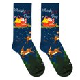 thumbnail image 2 of Cool Socks, Colorful Funny Novelty Prints, Cute Socks for Women, Sleigh All Day, 2 of 6