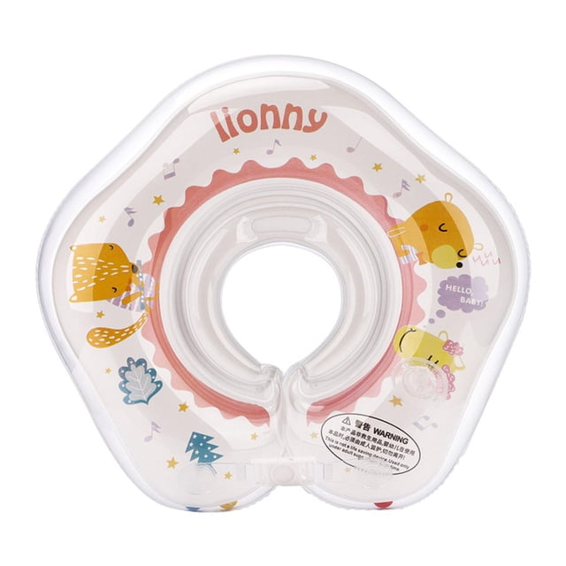 Tachiuwa cartoon animation swimming for babies medium thickness, transparent, neck Pink Animal