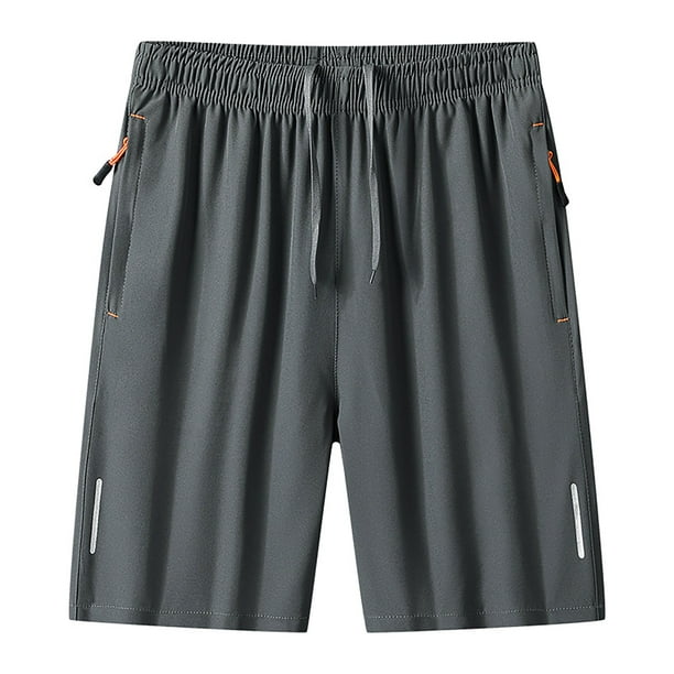 Pantalones Cortos Deportivos Ligeros de Poliéster Transpirable, Pantalones Cortos de Trabajo Casual para Correr, Gimnasio, Playa Y Verano