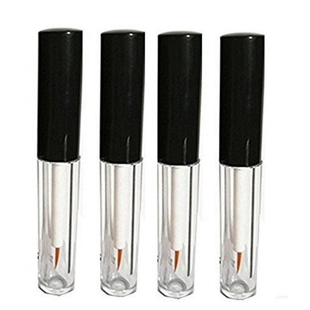 LASSUM-Contenedor de tubo de delineador de ojos de plástico vacío, aceite de crecimiento de pestañas rellenable, máscara, brillo de ojos, botella de tubo líquido, 5 ML, 4 Uds.