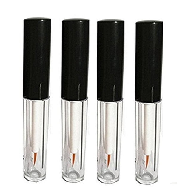 LASSUM-Contenedor de tubo de delineador de ojos de plástico vacío, aceite de crecimiento de pestañas rellenable, máscara, brillo de ojos, botella de tubo líquido, 5 ML, 4 Uds.