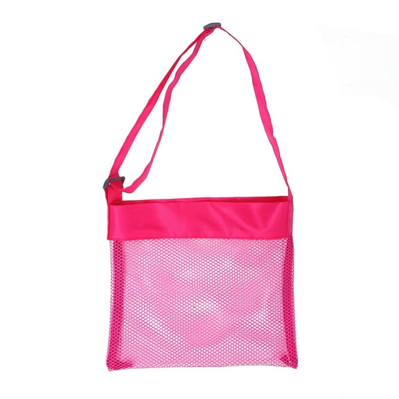Kripyery Kids Mesh Beach Bag with Adjustable Straps - Seashell Collecting Sand Toy Storage - for Boys Girls - Breathable Quick-Dry - Multi-Purpose Outdoor Bag