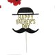 thumbnail image 3 of Father's Day Golden Cake Topper Party Decoration Creative Cupcake Picks for Cake Decoration 5 Count, 3 of 4