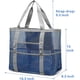 thumbnail image 5 of El bolso de la playa, bolso de playa de malla de color F, el totalizador de playa de gran tamaño, 9 bolsillos, vara el bolso del juguete, 5 of 5