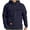 Navy, variant on Mens Cargo Sweatshirt Jackets with Multi Pockets Drawstring Full Zip Up Hoodie Outdoors Hiking Sports Coats (XL, Wine)