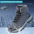 thumbnail image 2 of Ecetana Snow Boots for Men Winter Warm Ankle Boots Non-Slip Waterproof Outdoor Hiking Shoes, 2 of 6