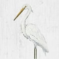 thumbnail image 2 of DeRice, Julie 26x26 White Modern Wood Framed Museum Art Print Titled - Heron on Whitewash IV, 2 of 4