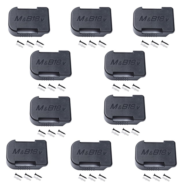 Estuche Soporte de Estante de Almacenamiento de Batería de 10/5 Pzas para Makita para bosch 14.4V 18V Dispositivos de Fijación Herramientas de Batería de Energía
