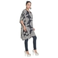 thumbnail image 4 of Black White Short Kaftan Dresses for Women Tunic Top Beach Women Cover-ups Plus Size Short Caftan Nightwear, 4 of 4