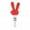 Red, variant on ievspot LED Foam Glow Sticks Finger Shaped Bulk Glow Sticks 3 Lighting Modes Gesture Party Supplies